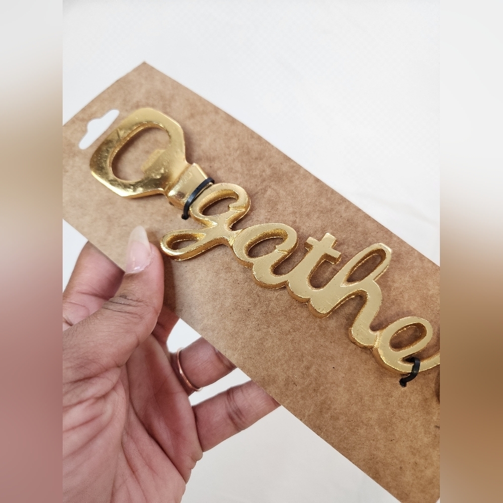 Gold 'Gather' Bottle Openers Heavyweight - Picture 3 of 12